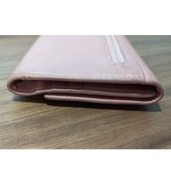 👉LAST CHANCE‼️ Vtg. COACH Soho Pleated Pink Leather Wallet - Picture 6 of 16